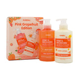 KUNDAL Honey & Macadamia Body Wash & Lotion Duo Pink Grapefruit Edition