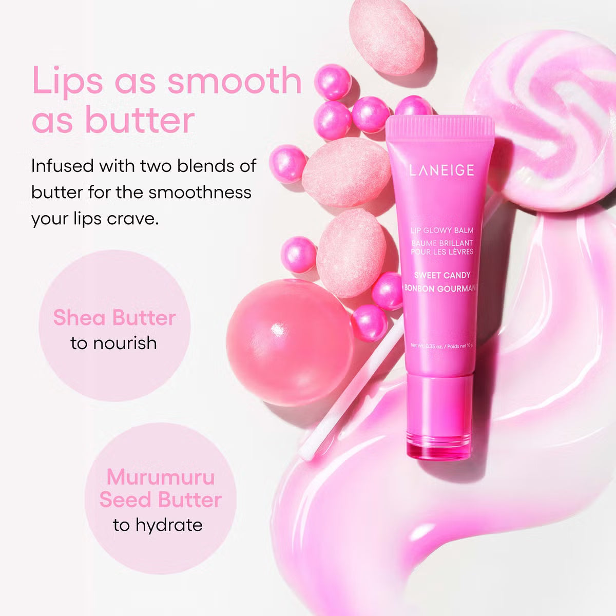 Увлажняющий бальзам для губ Laneige Lip Glowy Balm Sweet Candy
