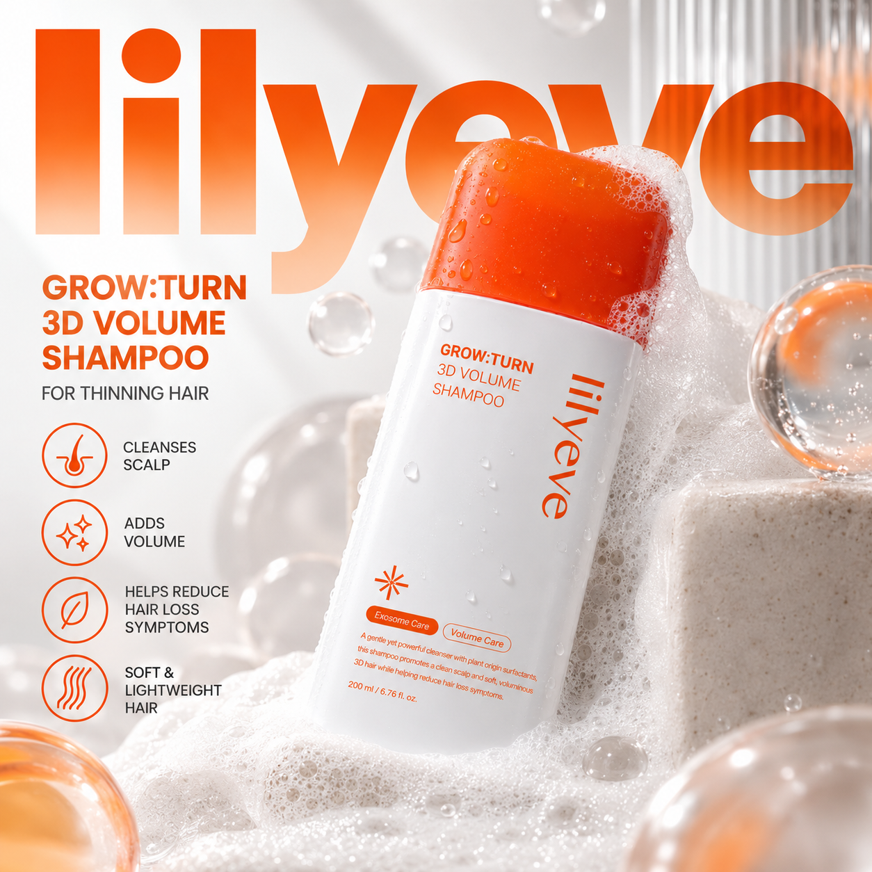 LILYEVE Grow: Turn 3D Volume Shampoo