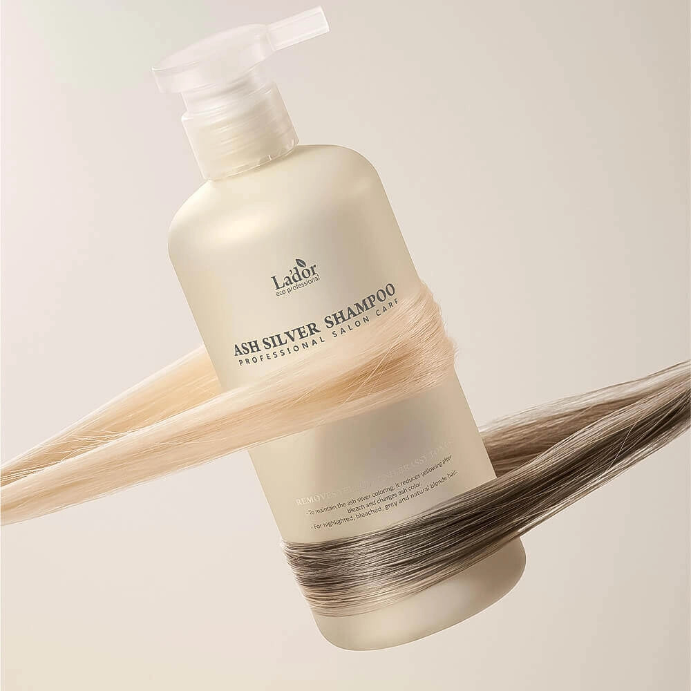 Mitrinošs tonējošais šampūns gaišiem matiem Lador Ash Silver Shampoo