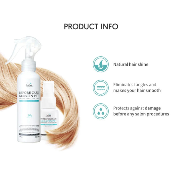 Atjaunojošs izsmidzināms līdzeklis matiem ar keratīnu Lador Before CareKeratin PPT