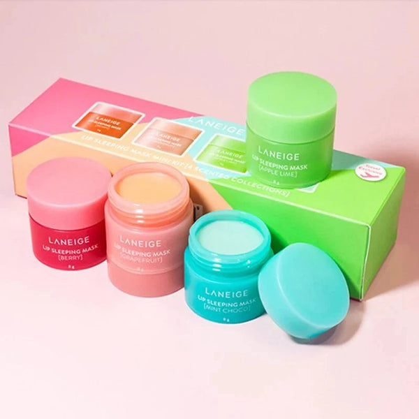 LANEIGE mini komplekts lūpu ādai Lip Sleeping Mask Mini Kit 4x8gr.
