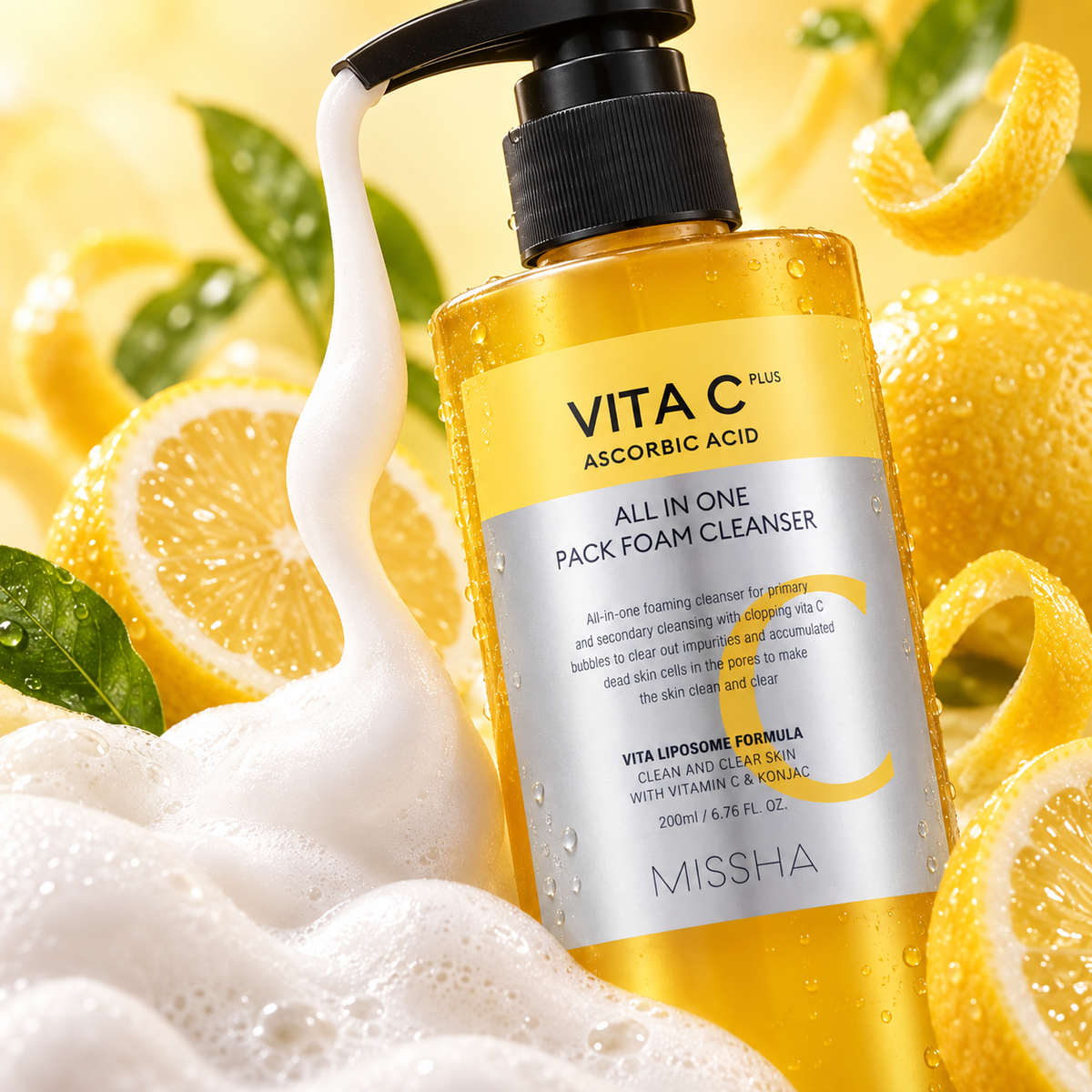 MISSHA Vita C Plus All in One Pack Foam Cleanser