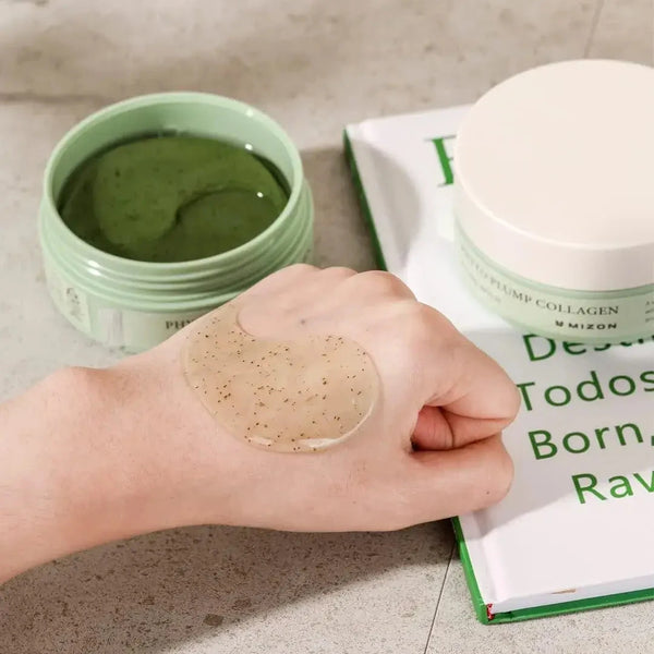 Spilventiņi ādai ap acīm ar fitokolagēnu MIZON Phyto Plump Collagen Eye Gel Patch