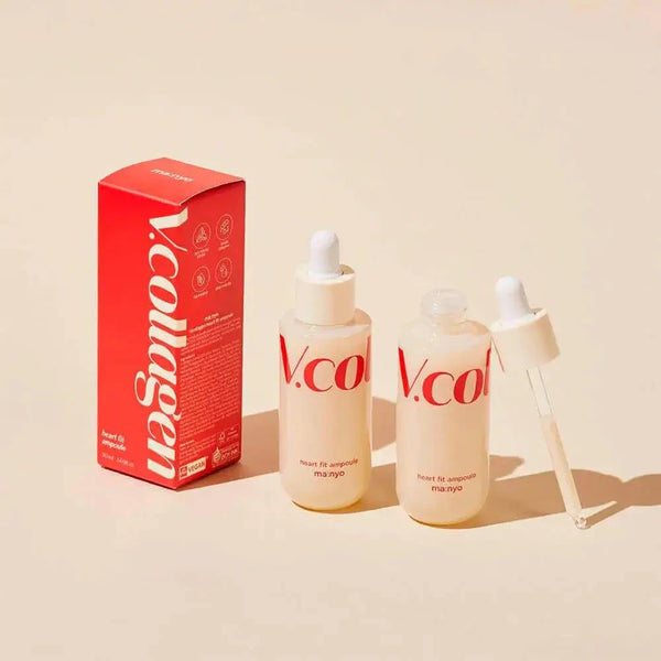 Nostiprinoša ampula ar sastāvā iekļautu augu izcelsmes kolagēnu Manyo VCollagen Heart Fit Ampoule