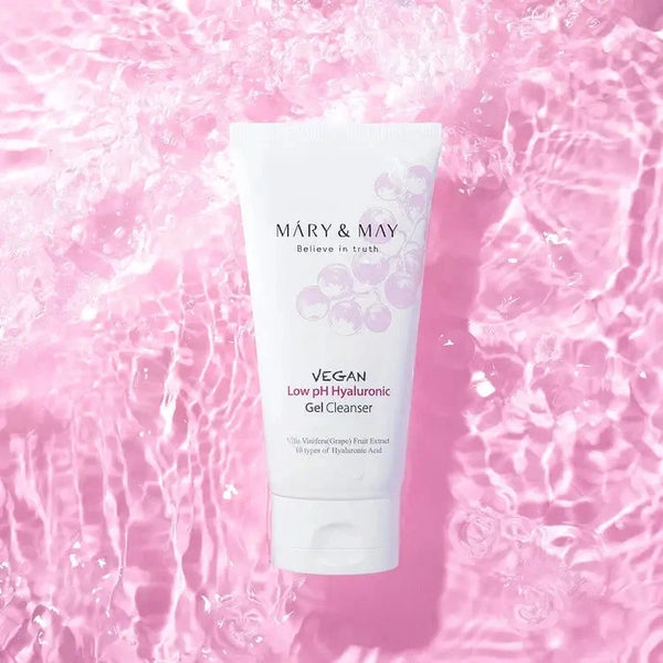 Gels sejas mazgāšanai Mary&May Vegan Low pH Hyaluronic Gel to Foam Cleanser