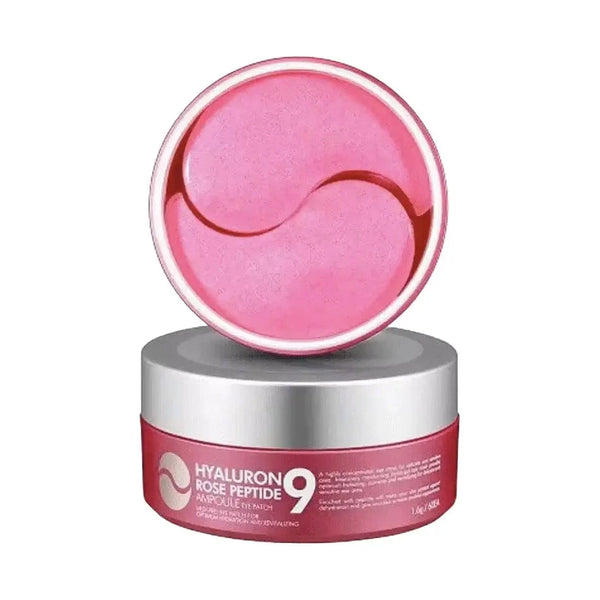 Hidrogēla patči ar rožu ekstraktu un peptīdiem Medi-Peel Hyaluron Rose Peptide 9 Ampoule Eye Patch