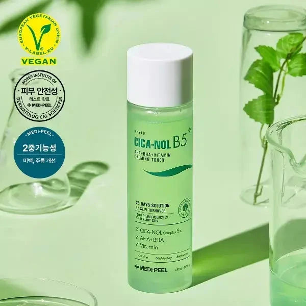 Atjaunojošs toniks iekaisuma novēršanai Medi-Peel Phyto Cica-Nol B5 AHA BHA Vitamin Calming Toner
