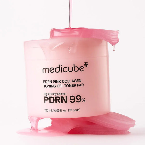 Тонер-пэды с ПДРН и коллагеном Medicube PDRN Pink Collagen Toning Gel Toner Pad