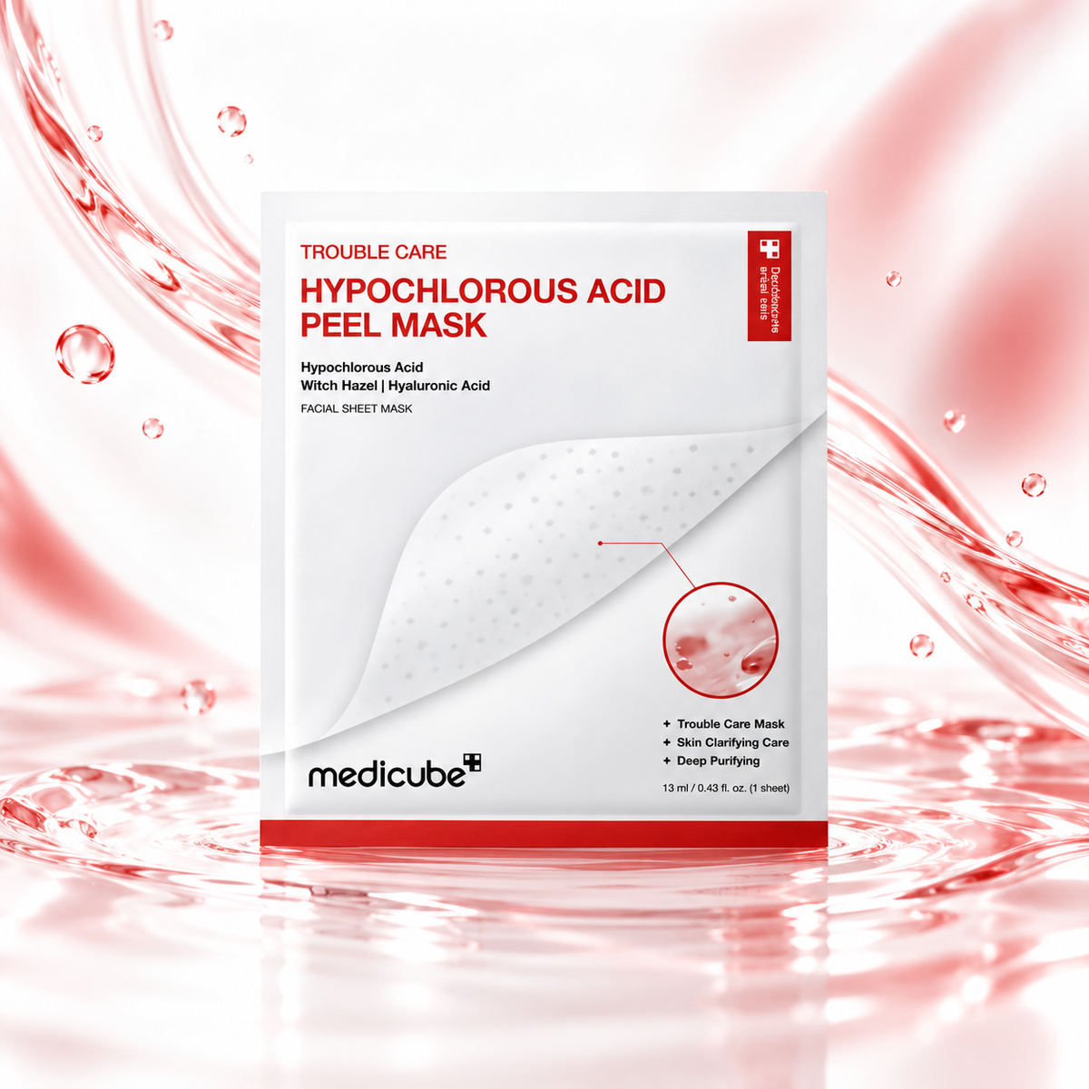 Пилинг-маска с гипохлорноватистой кислотой Medicube Hypochlorous Acid Peel Mask