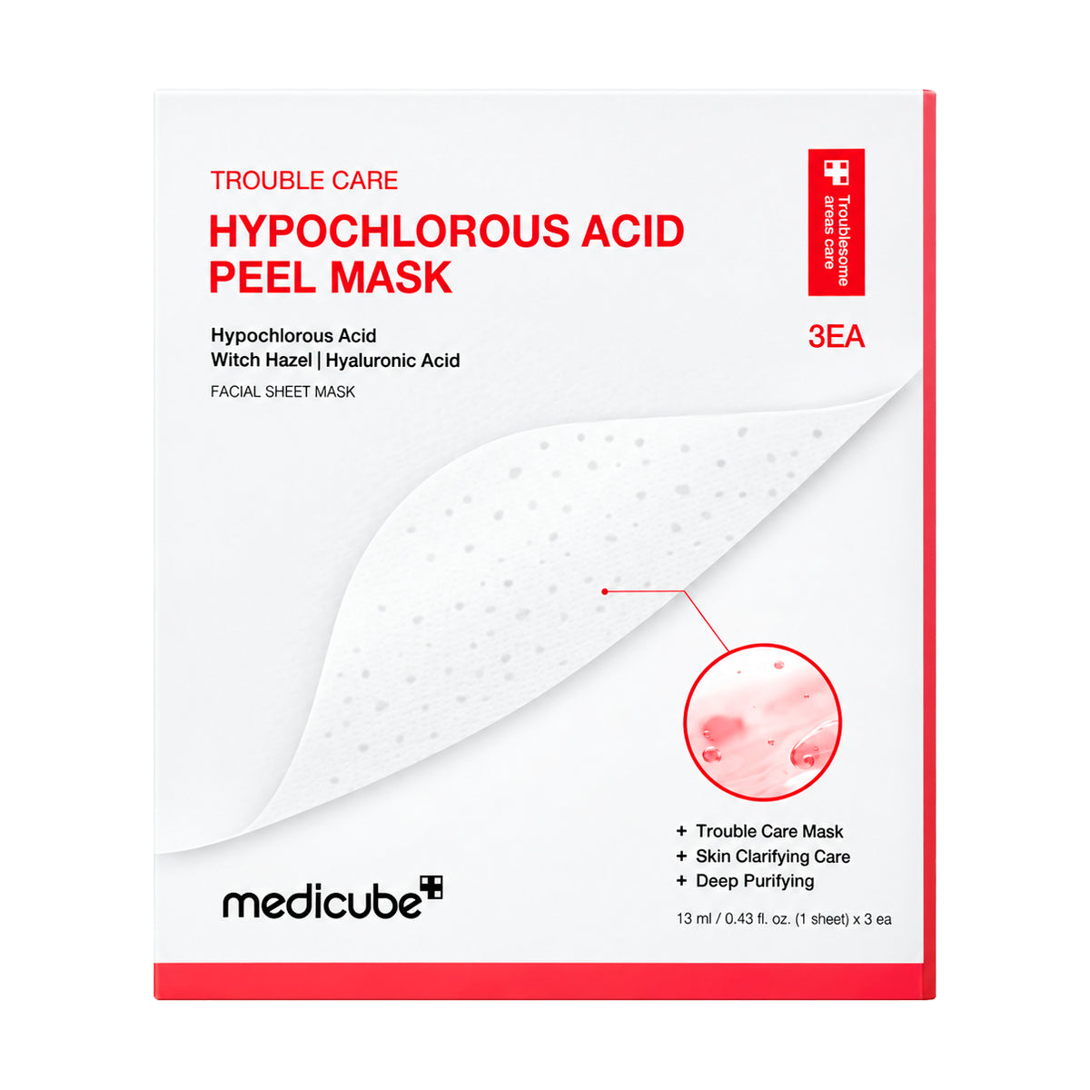 Пилинг-маска с гипохлорноватистой кислотой Medicube Hypochlorous Acid Peel Mask