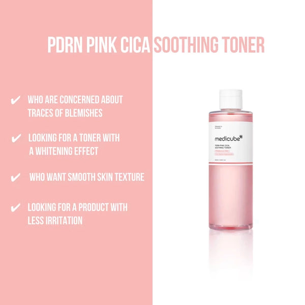 Nomierinošs toniks Medicube PDRN Pink Cica Soothing Toner