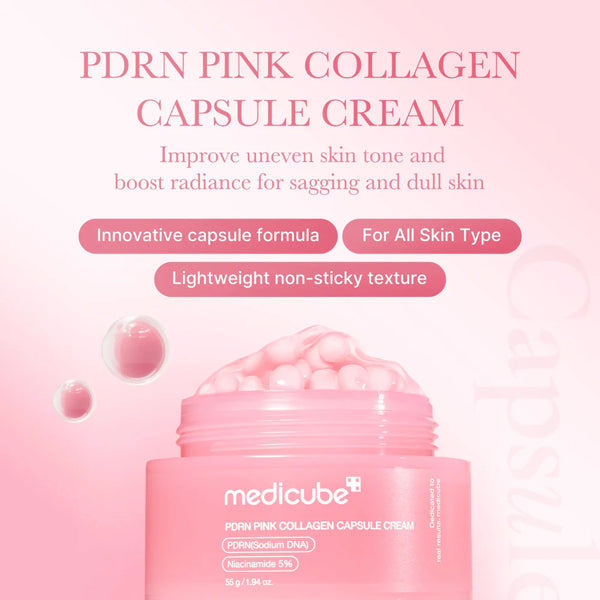 Капсульный крем с ПДРН Medicube PDRN Pink Collagen Capsule Cream