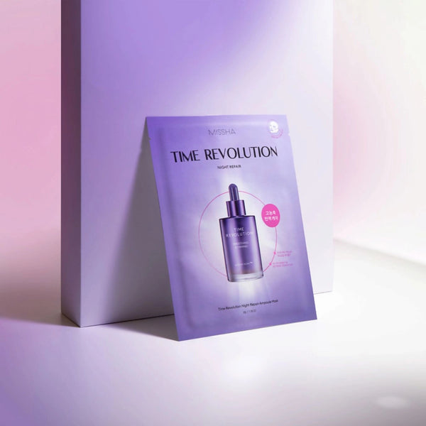 Niisutav ja taastav ampullmask Missha Time Revolution Night Repair Ampoule Mask