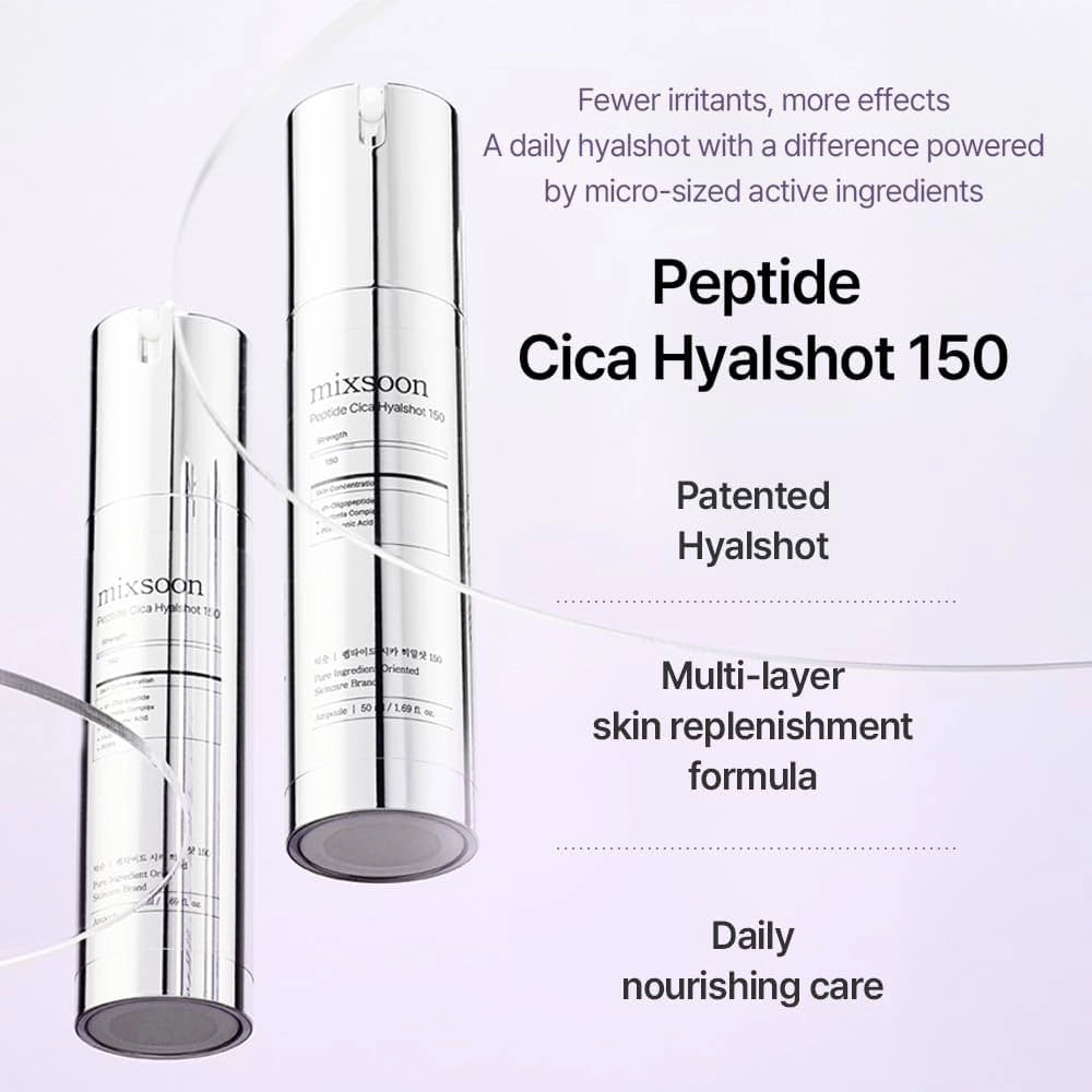 Интенсивно увлажняющая ампула Mixsoon Peptide Cica Hyalshot 150