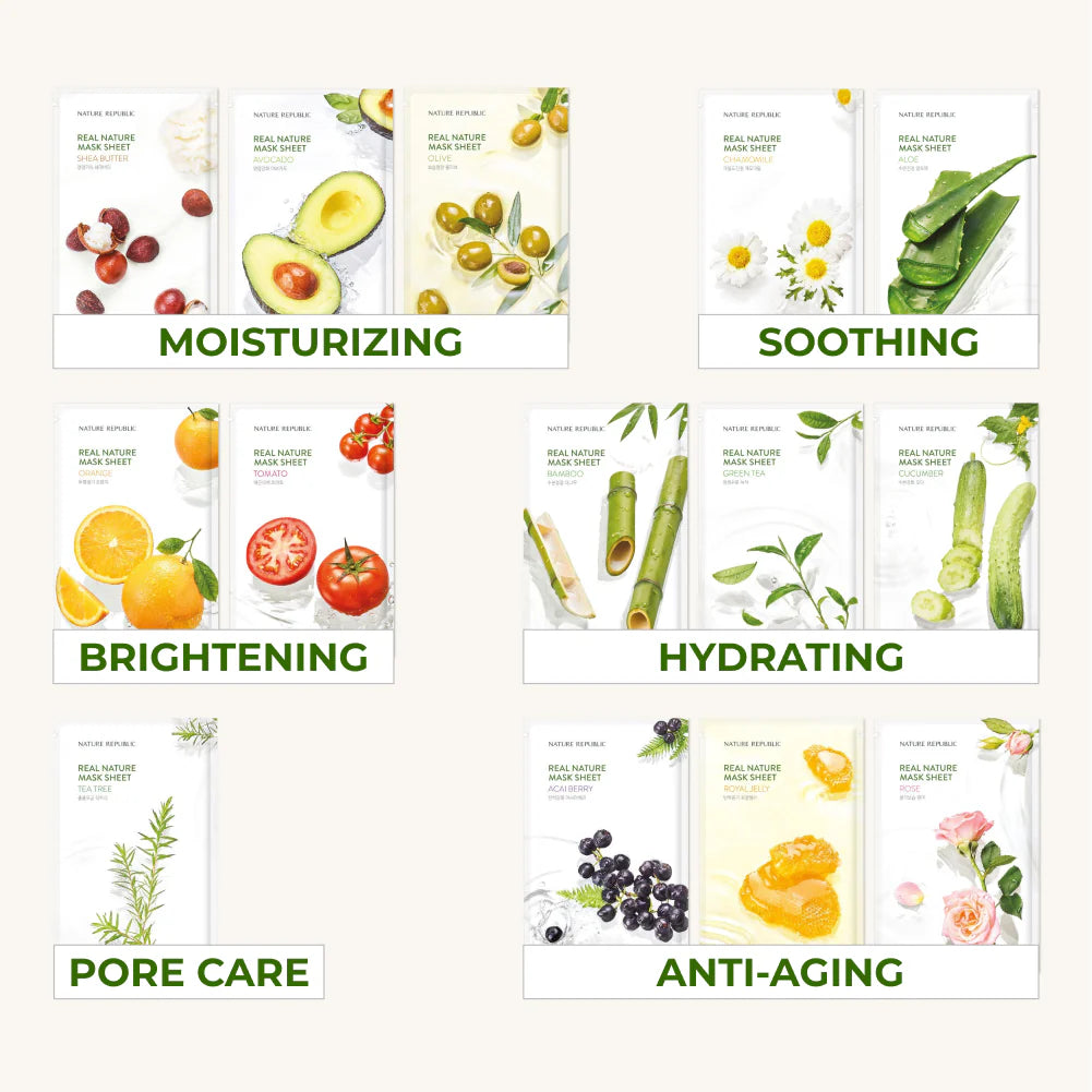 Nature Republic Real Nature Bamboo Mask Sheet