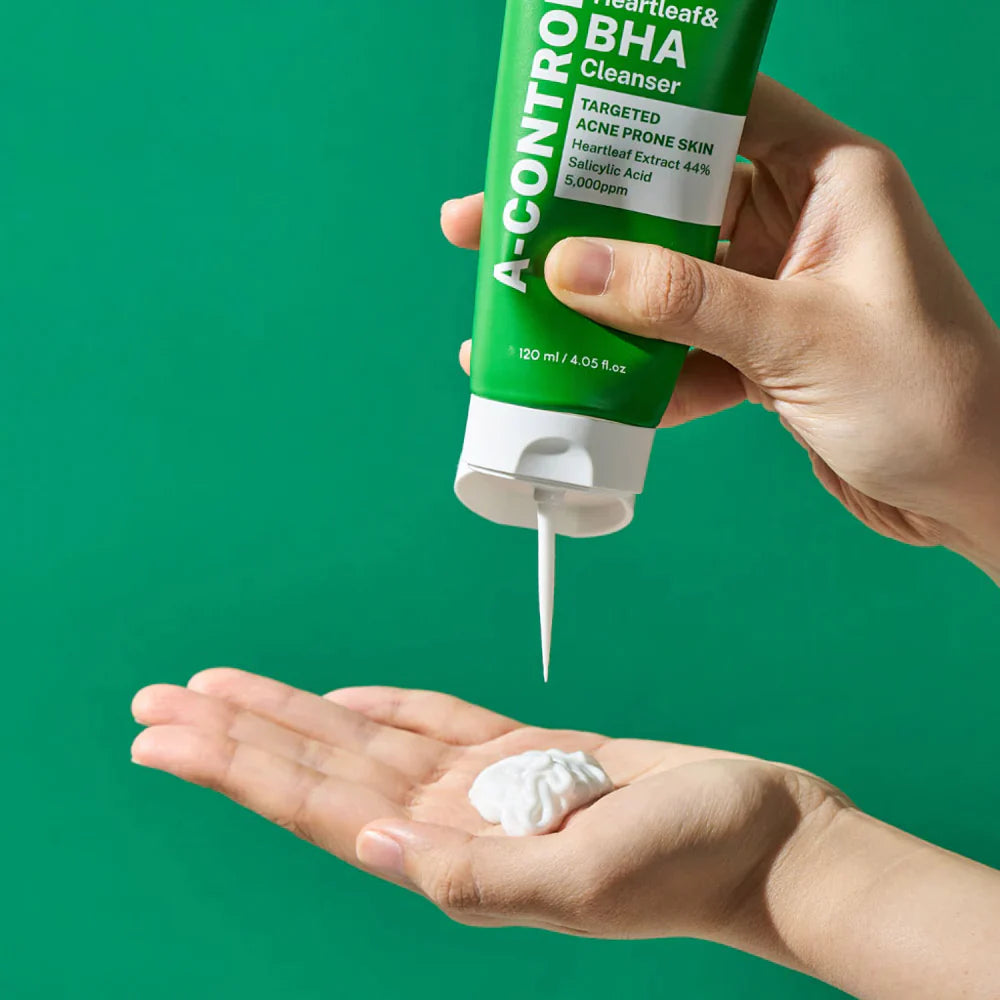 Attīrošas putiņas problemātiskai ādai Nine Less A-Control Heartleaf & BHA Cleanser