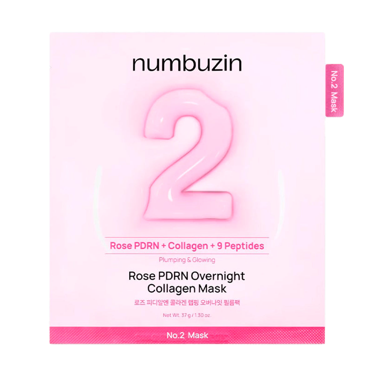 Numbuzin No.2 Rose PDRN Overnight Collagen Mask