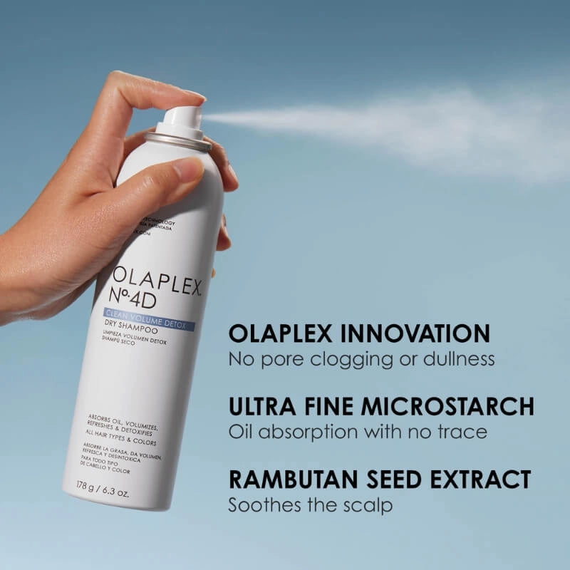 Освежающий сухой шампунь для объёма Olaplex No.4D Clean Volume Detox Dry Shampoo