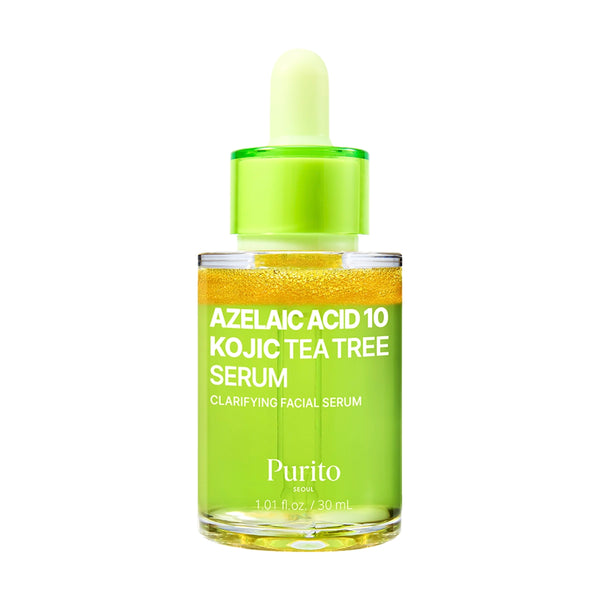 Seerum akne ja ebatasase naha tooni vastu Purito Seoul Azelaic Acid 10 Kojic Tea Tree Serum