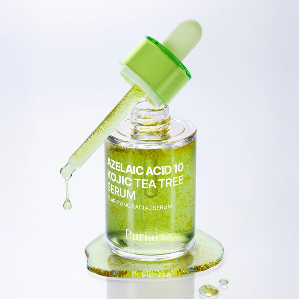 Seerum akne ja ebatasase naha tooni vastu Purito Seoul Azelaic Acid 10 Kojic Tea Tree Serum