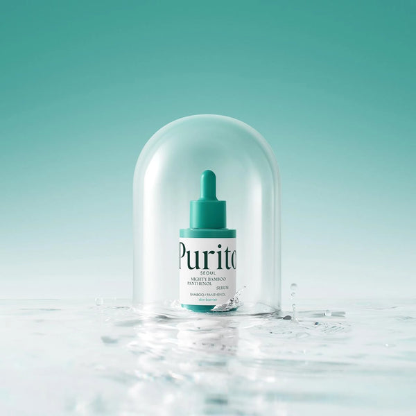 Atjaunojošs serums ar pantenolu un bambusu Purito Seoul Mighty Bamboo Panthenol Serum