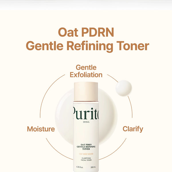 Мягкий и увлажняющий тоник Purito Seoul Oat PDRN Gentle Refining Toner