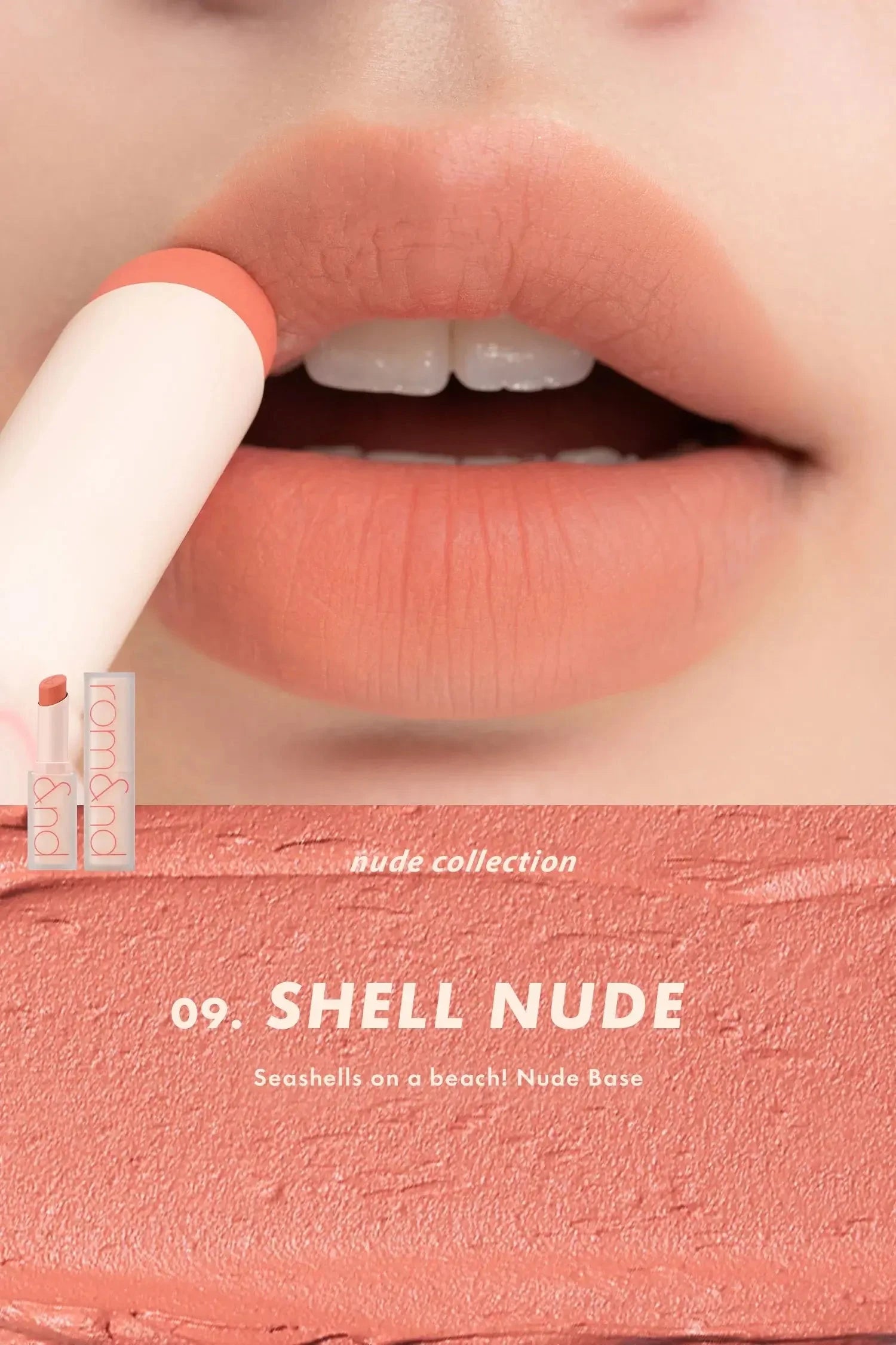 Gaisīga un matēta lūpu krāsa Rom&Nd Zero Matte Lipstick