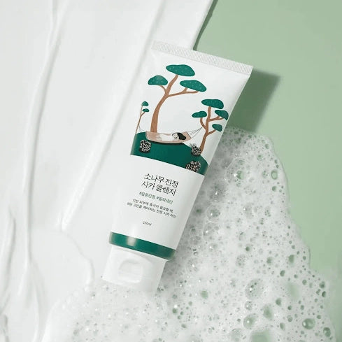 Успокаивающее средство для умывания лица Round Lab Pine Calming Cica Cleanser