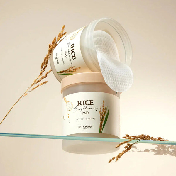 тонизирующие пэды с экстрактом риса Skinfood Rice Brightening Pad