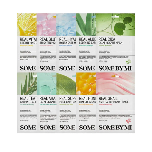 Тканевые маски разного действия Some By Mi Real Care Mask