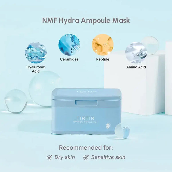 Niisutavate näomaskide komplekt TIRTIR NMF Hydra Ampoule Mask