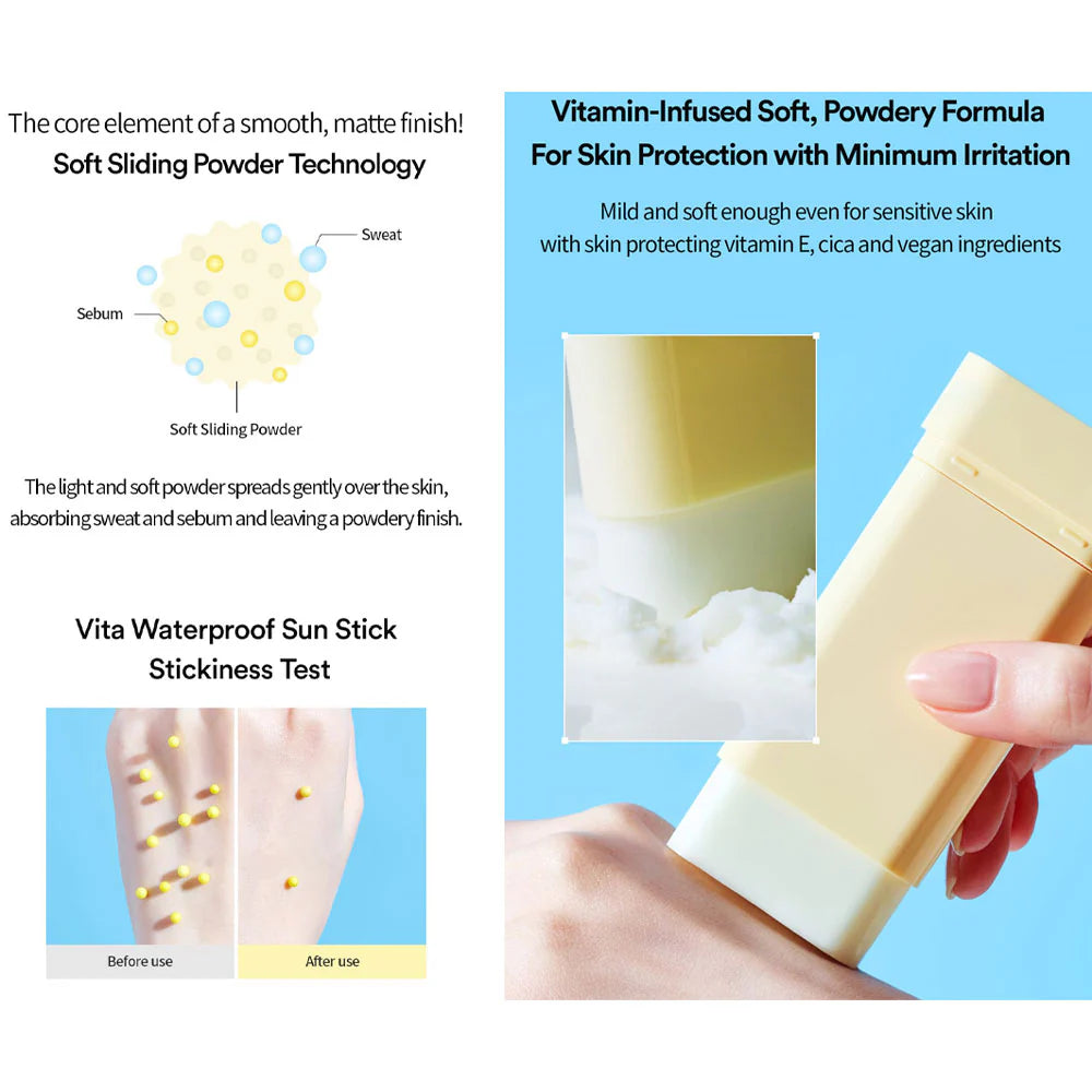 Водостойкий солнцезащитный стик Tocobo Vita Waterproof Sun Stick SPF50+ PA++++
