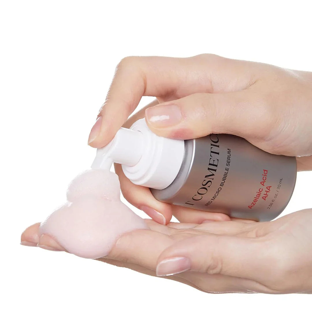 Пузырьковая сыворотка с азелаиновой кислотой VT Cosmetics Red Micro Bubble Serum Azelaic Acid AHA