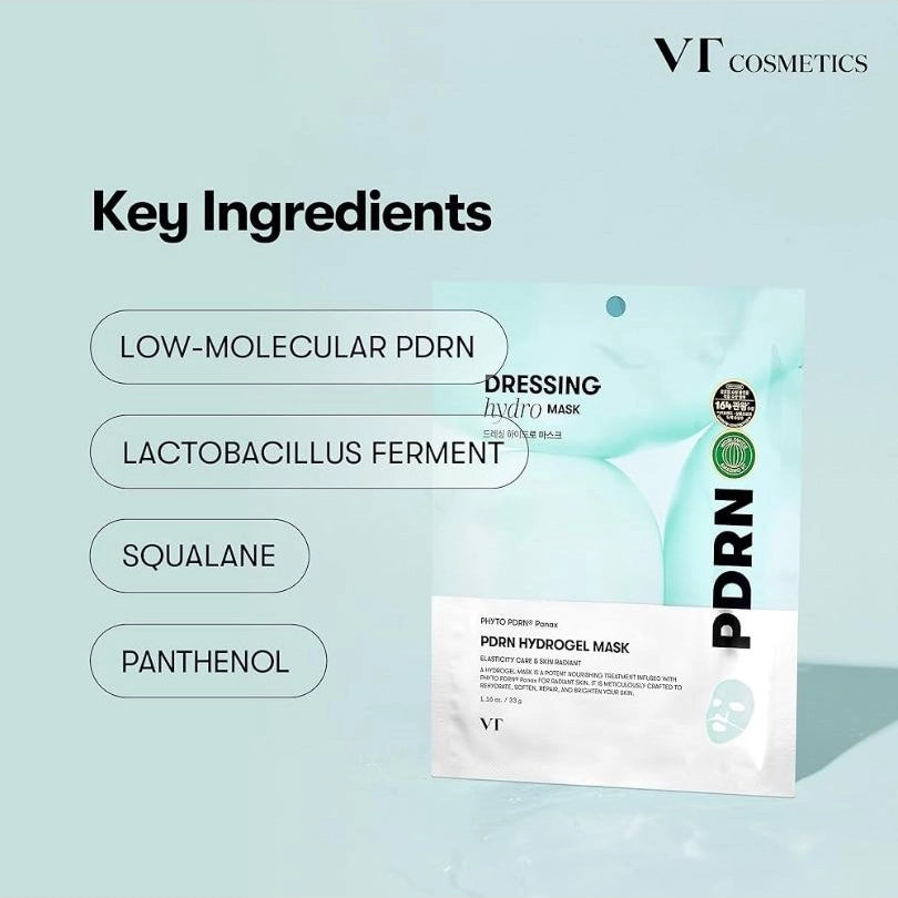 Hüdrogeelmask naha elastsuse jaoks VT Cosmetics PDRN Hydrogel Mask