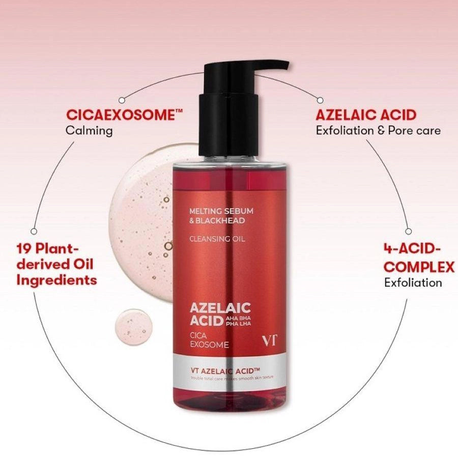 Гидрофильное масло с кислотами VT Cosmetics Az Care Cleansing Oil