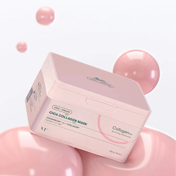 Коллагеновые тканевые маски для упругости кожи VT Cosmetics Cica Collagen Mask