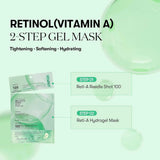 Hidrogela maska ar mikroadatām un retinolu VT Cosmetics Reti-A Reedle Shot 100 2Step Hydrogel Mask