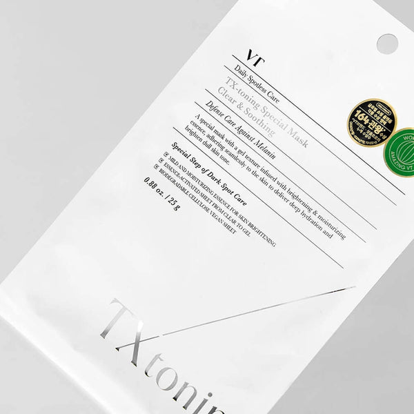 Helendav näokangasmask VT Cosmetics TX-Toning Special Mask