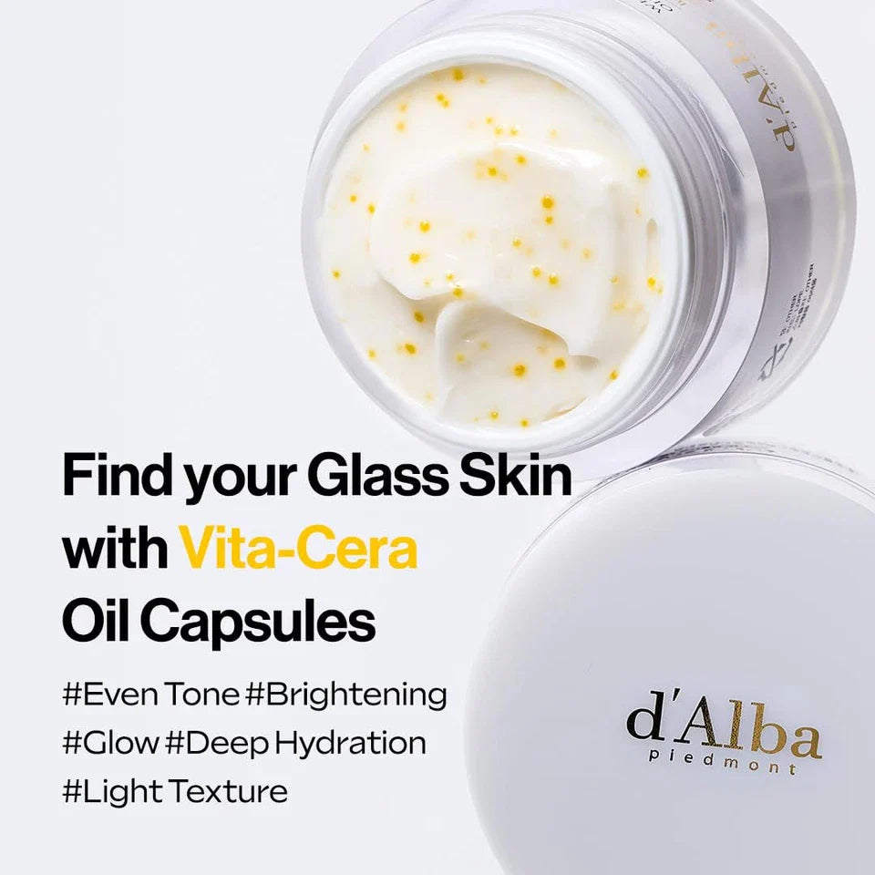 Barojošs kapsulu krēms ar C vitamīnu d'Alba White Truffle Oil Capsule Cream