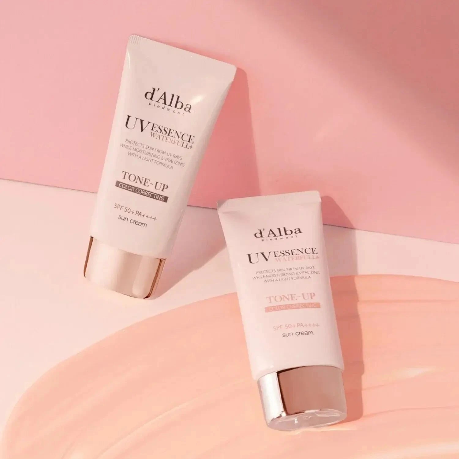 Tonējošs saules aizsargkrēms d'Alba Waterfull Tone-Up Sun Cream
