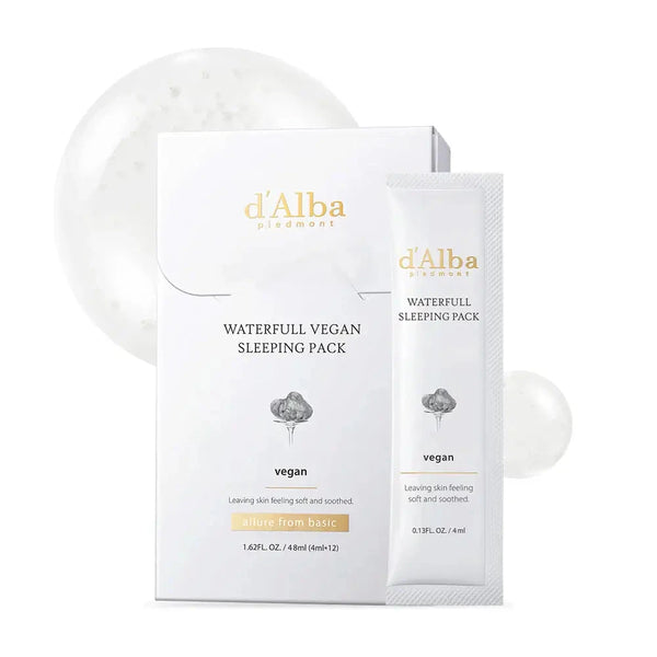 Gelveida nakts maska d'Alba Waterfull Vegan Sleeping Pack