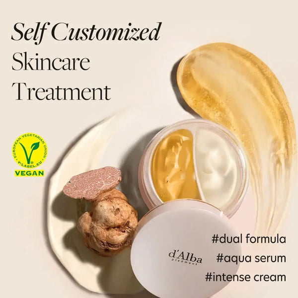 Pretnovecošanās krēms ar baltām trifelēm d'Alba White Truffle Double Serum & Cream