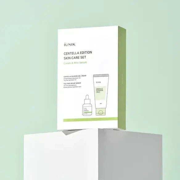 Komplekts problemātiskai ādai ar Āzijas centellu un tējas koku iUNIK Centella Edition Skin Care Set
