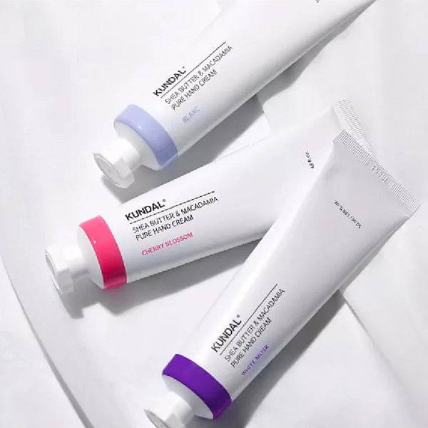 Питательный крем для рук с маслом ши Kundal Shea Butter & Macadamia Pure Hand Cream Cherry Blossom