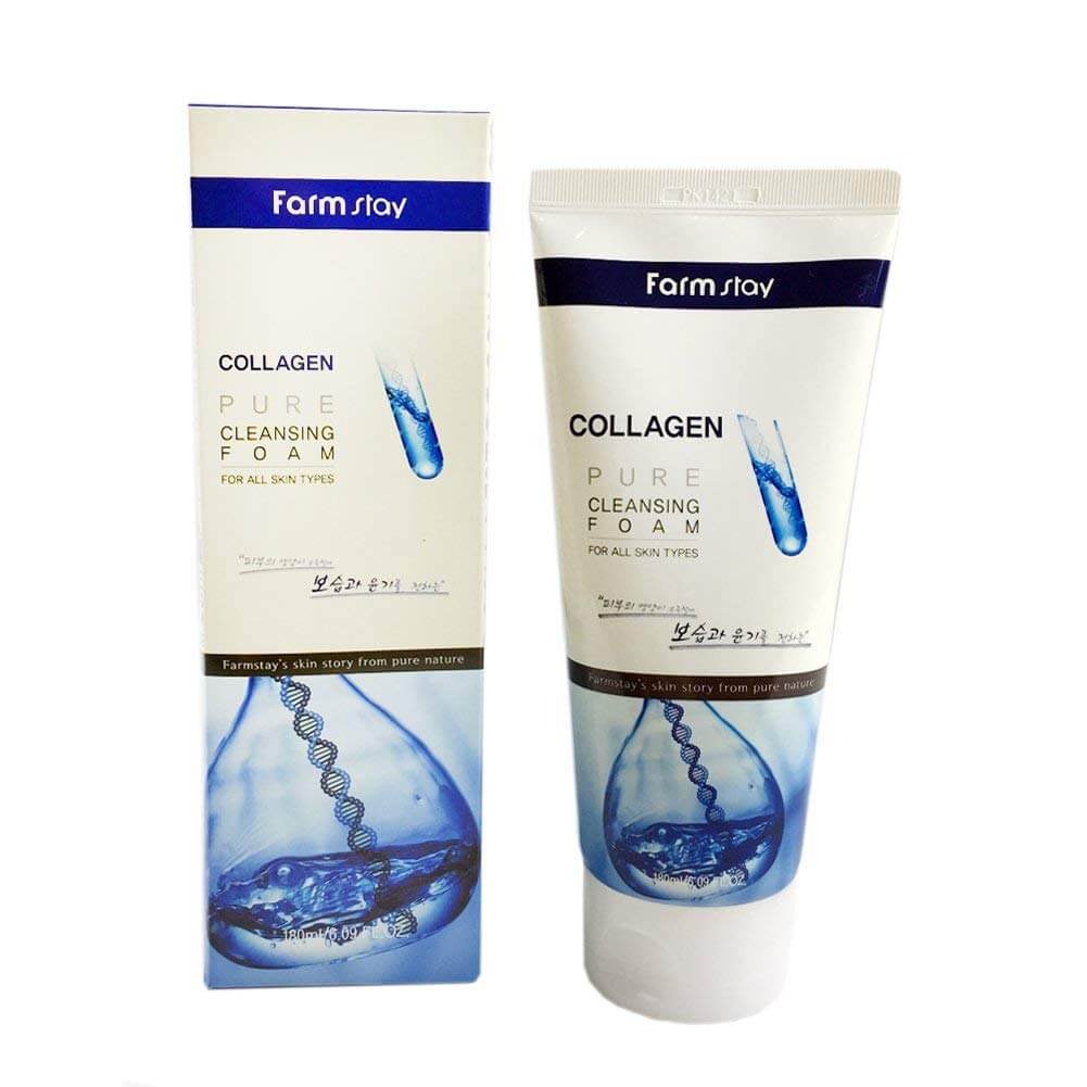 Attīrošas putas ar kolagēnu FarmStay Collagen Pure Cleansing Foam