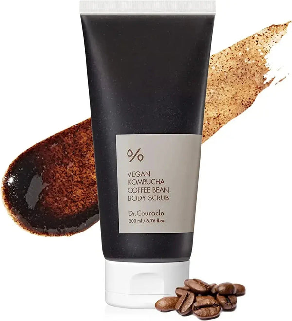 Vegāniskais kofeīna skurbis ķermenim Dr.Ceuracle Vegan Kombucha Coffee Bean Body Scrub
