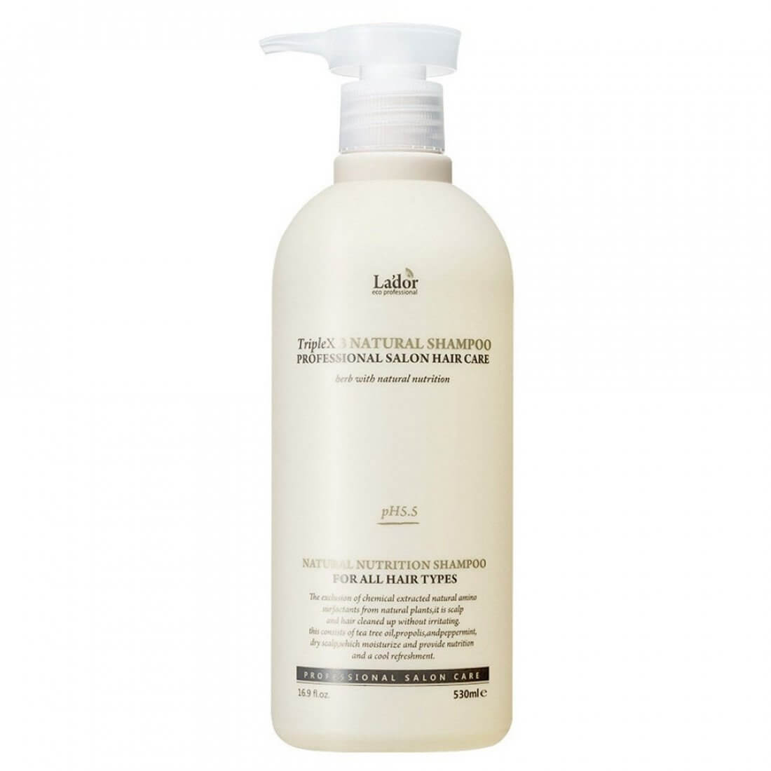 Dabīgs šampūns ar ēteriskajām eļļām un bez sulfātiem Lador Triplex Natural Shampoo