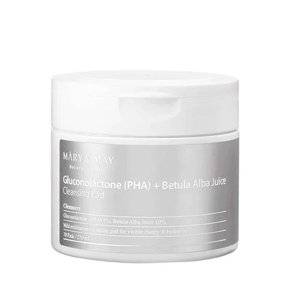 Attīrošas plāksnītes sejai Mary&May Gluconolactone (PHA) Betula Alba Juice Cleansing Pad
