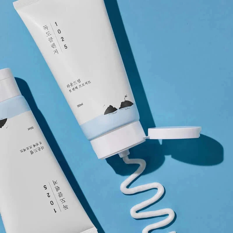 Maigas putiņas sejas mazgāšanai ar jūras ūdeni Round Lab1025 Dokdo Cleanser
